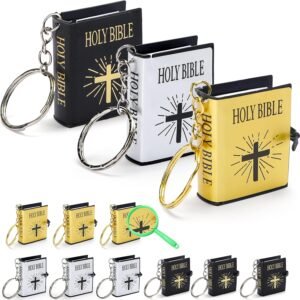 Mini English Holy Bible Keychain